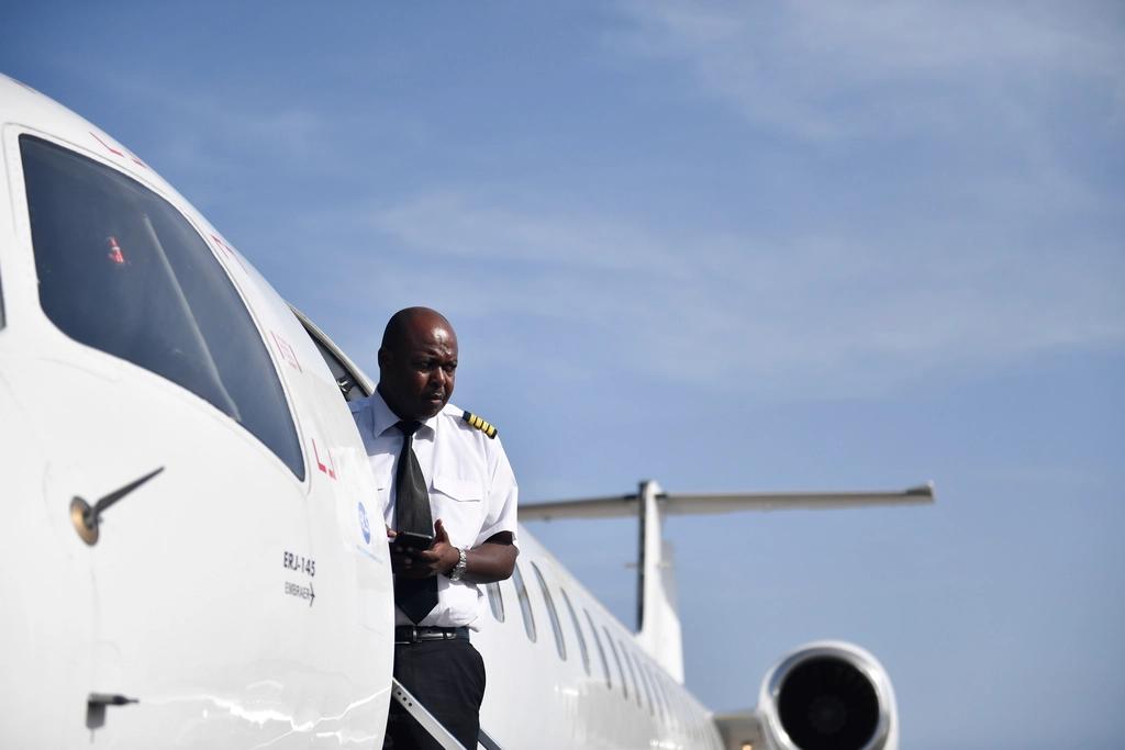 Capt. Charles Waruru aboard Kenya