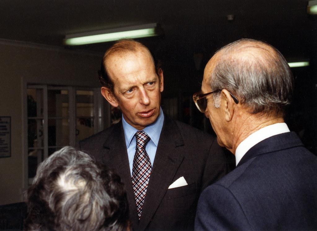 HRH Duke of Kent at Wesley Hospital, June 1988