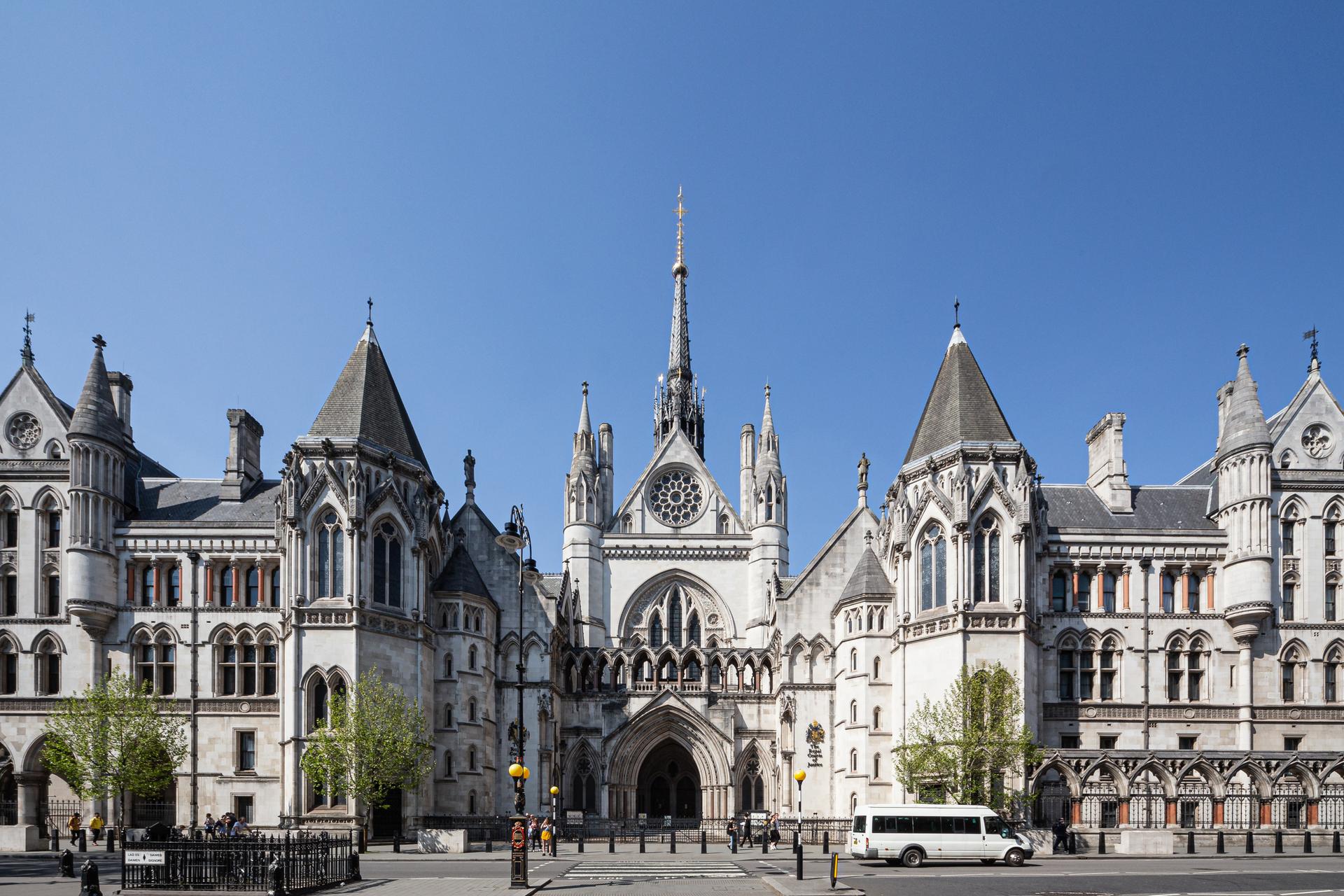 The Royal Courts of Justice on the Strand in central London, an emblem of the British justice system a Kenyan court is now being asked to serve.