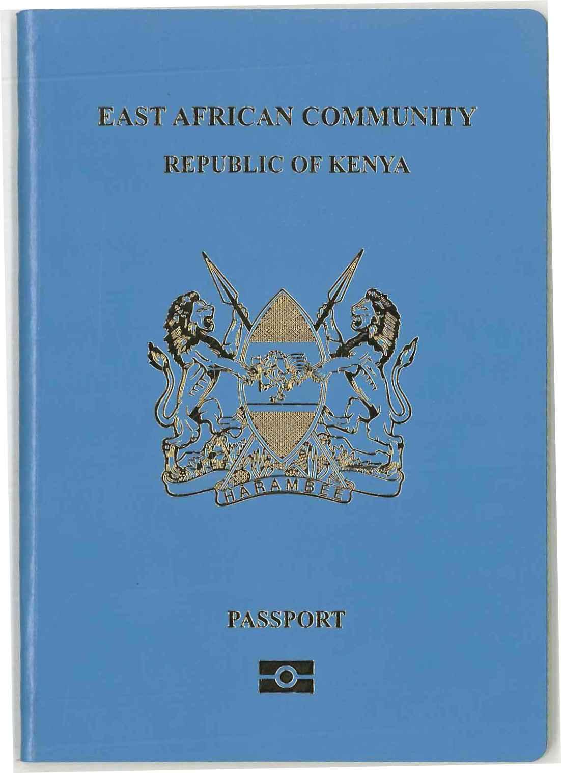 A Kenyan biometric e-passport, the document at the centre of the three-day Aurora consular clinic.