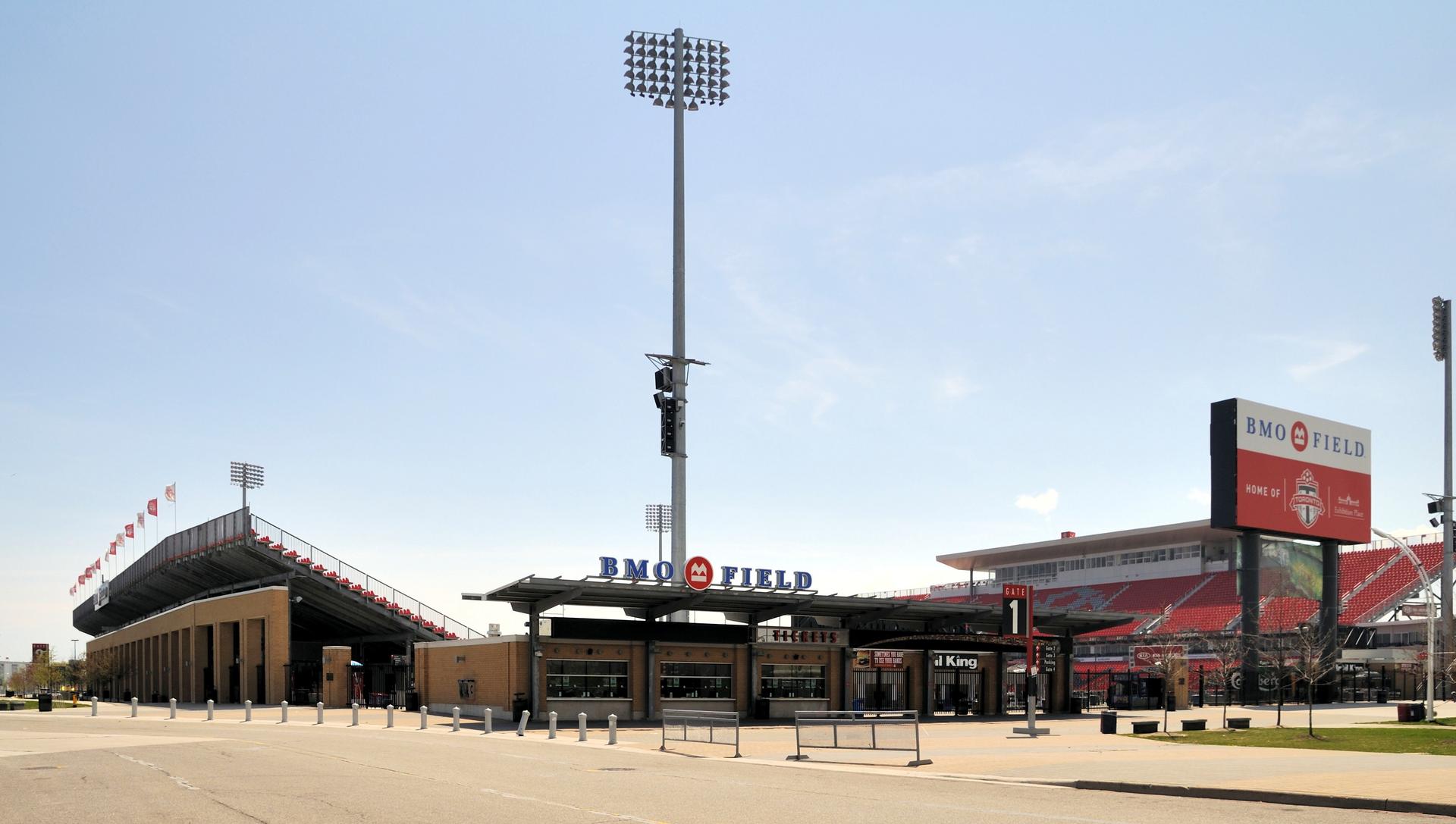 BMO Field in Toronto, one of Canada's 2026 FIFA World Cup host venues, where most African fans were refused entry visas.