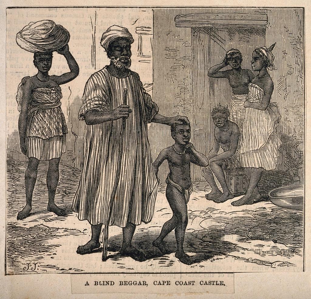 Cape Coast Castle, Ghana: blind
