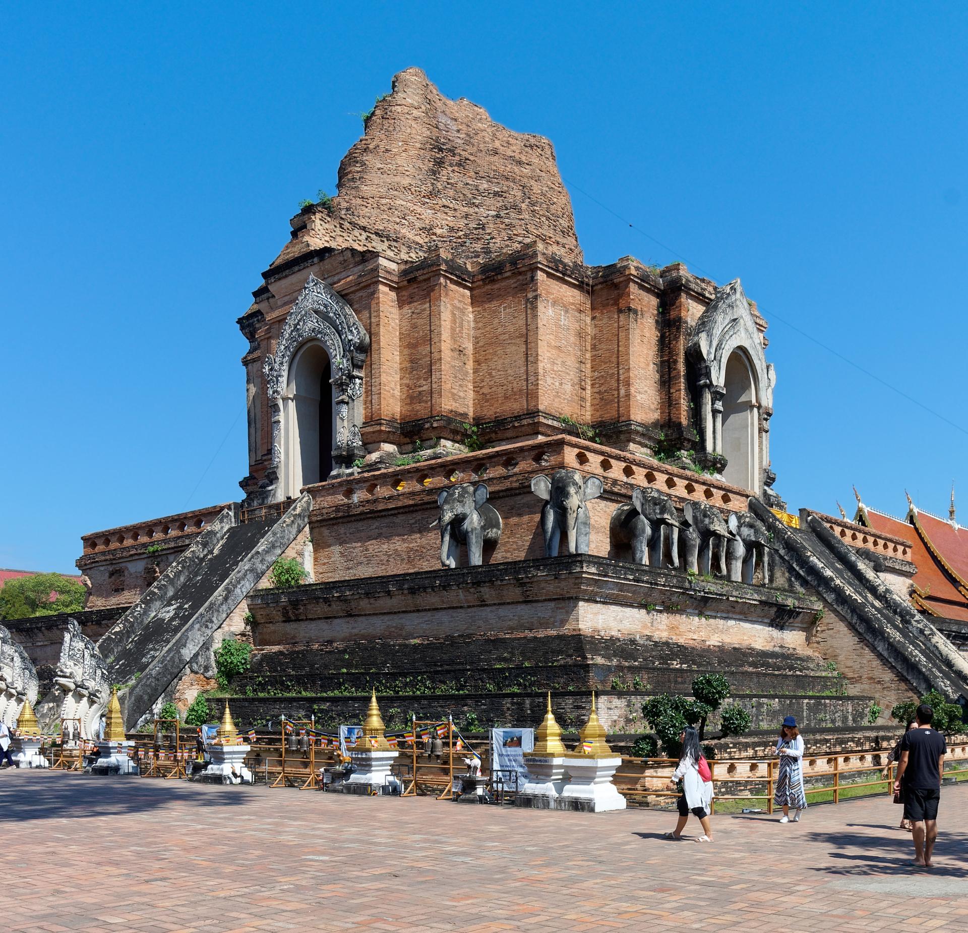 The historic Wat Chedi Luang temple in Chiang Mai, the northern Thai city where Kenyan teacher Mercylinda Jerop died in hospital.