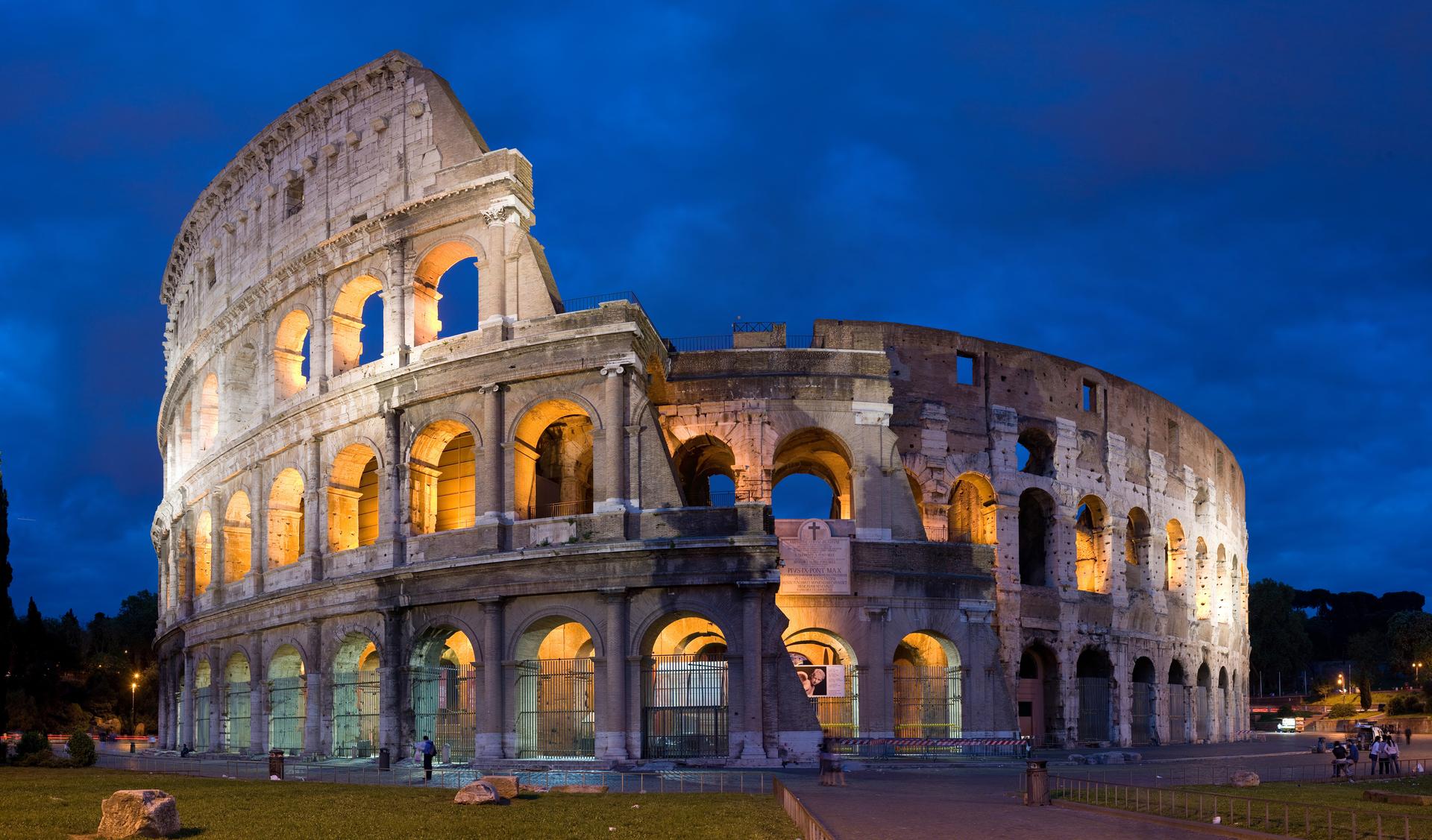 The Colosseum in Rome at dusk, emblem of Italy, where Kenya hopes new legal work pathways will open