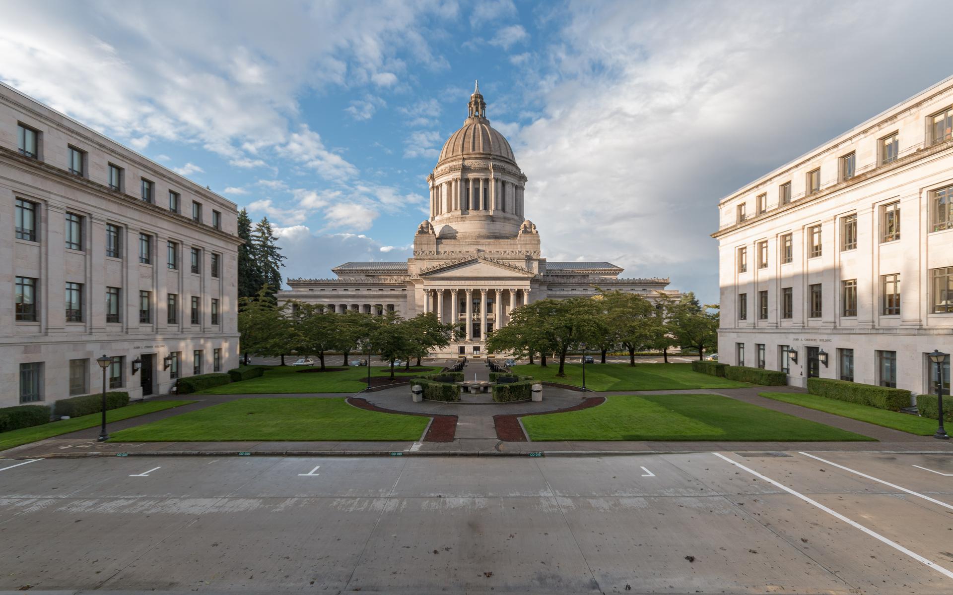 The Legislative Building of the Washington State Capitol in Olympia, the chamber Kenyan-born candidate Nick Oloo is asking District 25 voters to send him into.