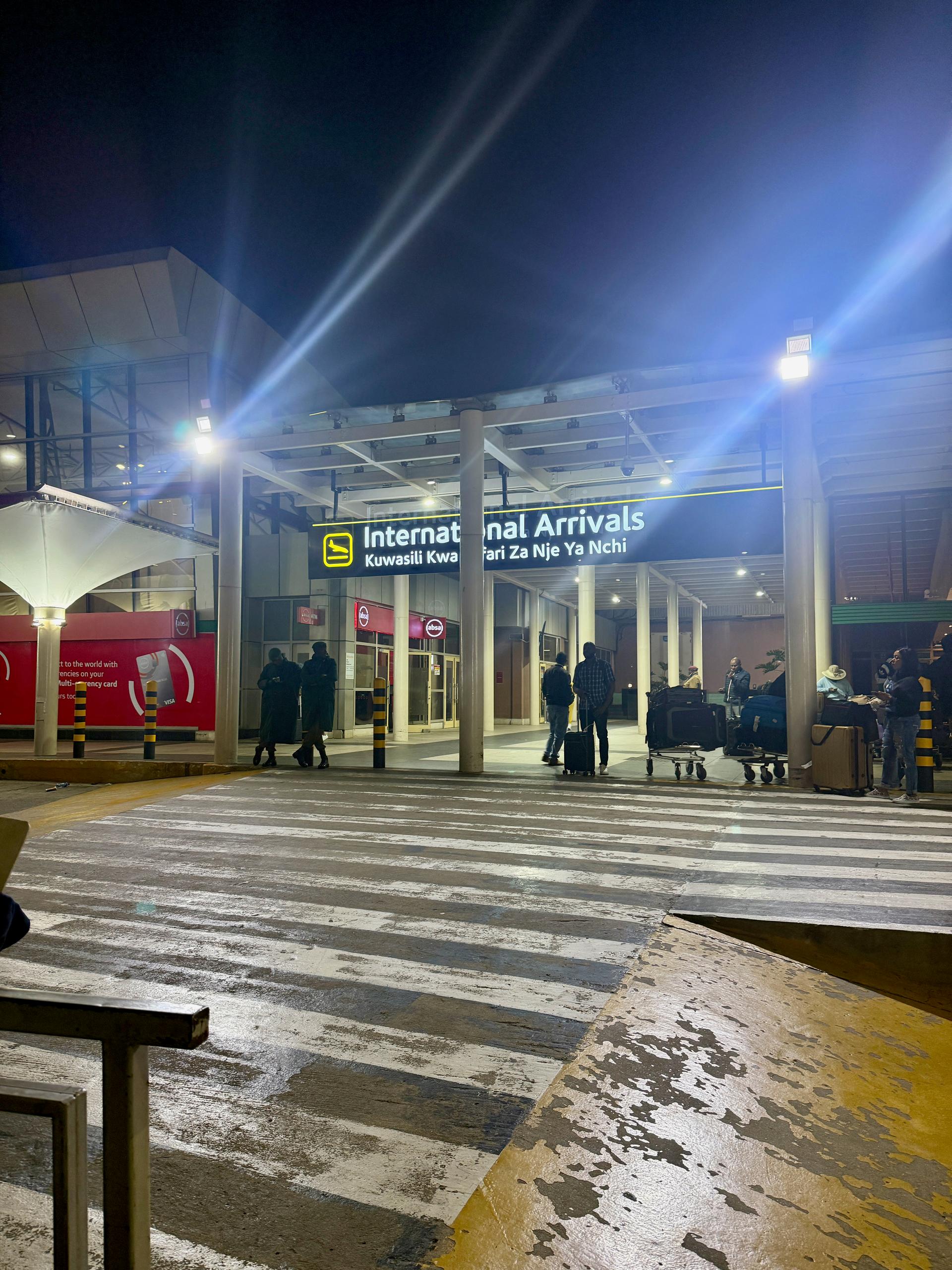 The international arrivals hall at Jomo Kenyatta International Airport in Nairobi, gateway for Kenya's diaspora