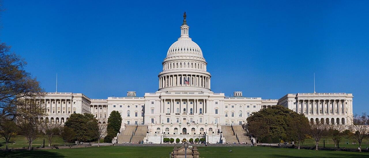 The United States Capitol building in Washington, where Congress narrowly passed the Secure America Act immigration enforcement law.
