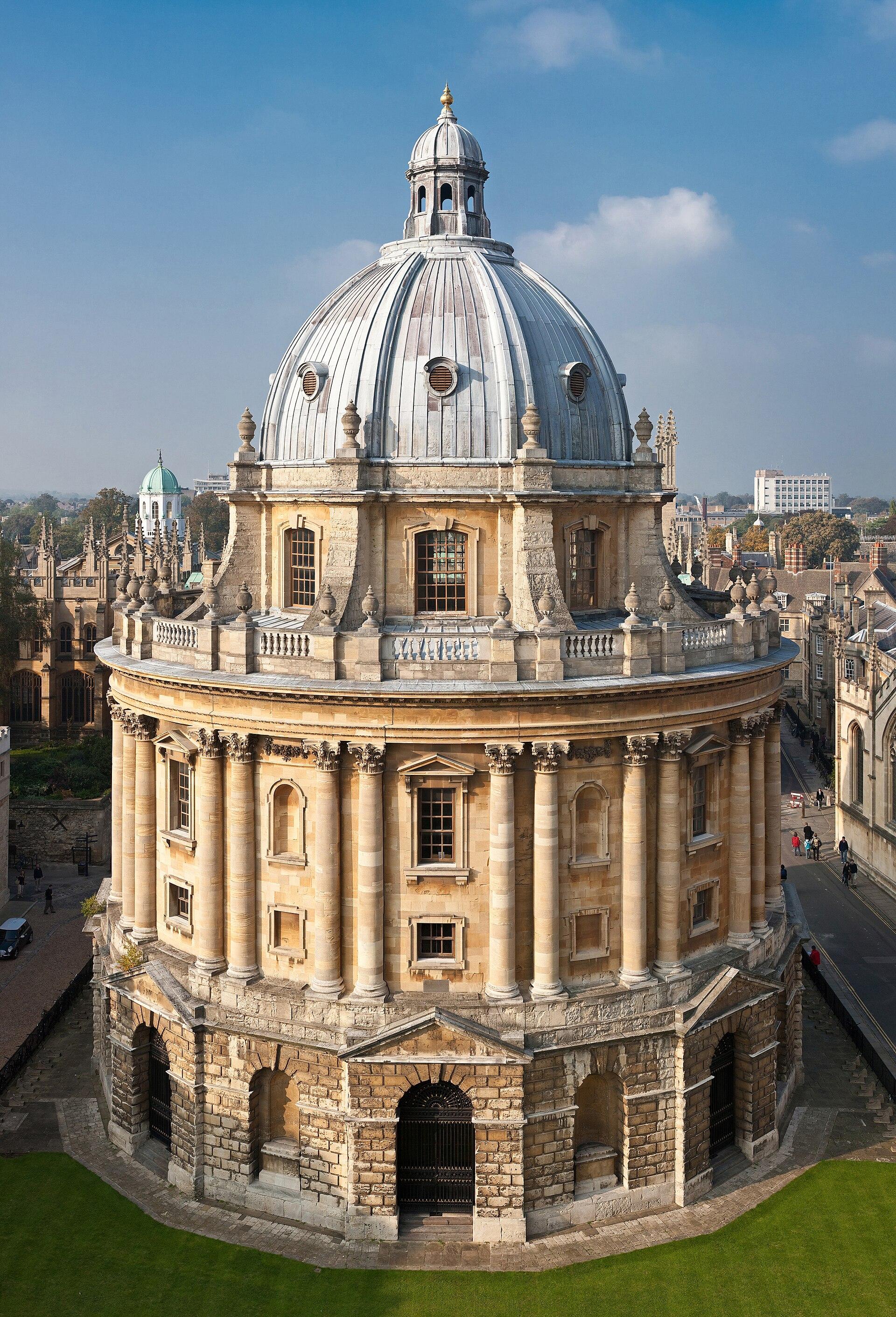 The Radcliffe Camera and Oxford's historic skyline under a blue sky, host city of the Kenyans in UK Festival