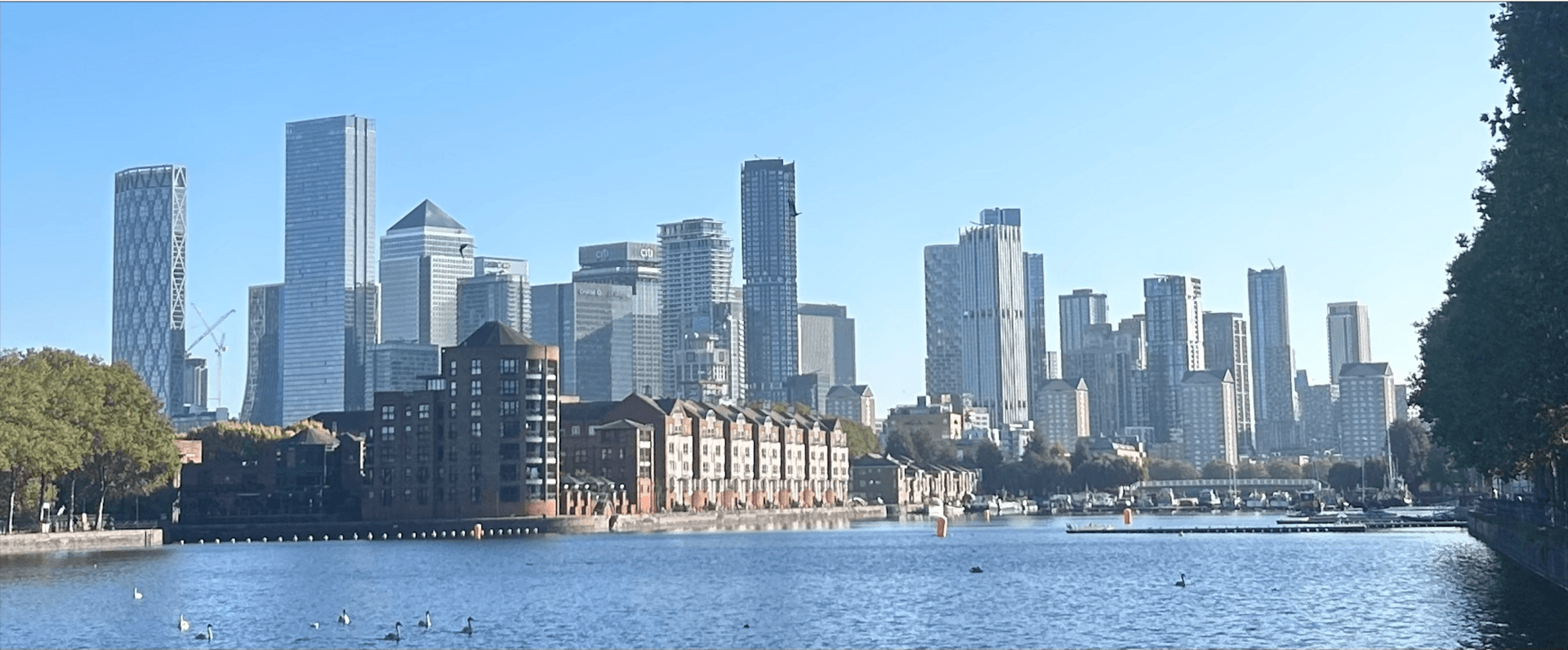The Canary Wharf financial district skyline in London, destination of a growing stream of talent visa applications