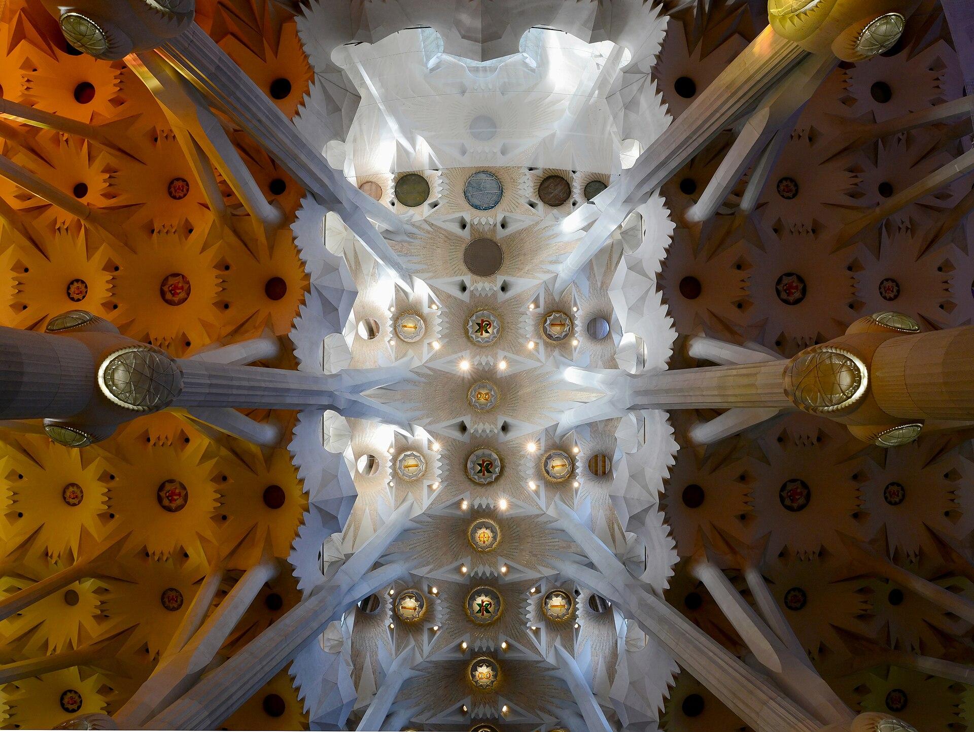 The spires of Barcelona's Sagrada Família basilica rising against a clear sky