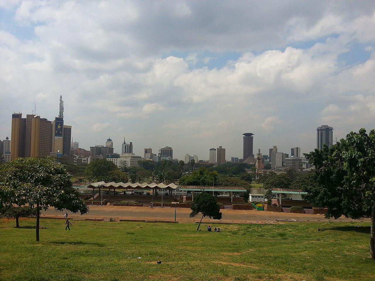 Nairobi city skyline at dusk, seat of Kenya's foreign ministry and diaspora diplomacy
